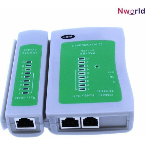 Wholesale Professional Network Cable Tester RJ45 RJ11 RJ12 CAT5 UTP LAN Cable Tester Networking Tool Individual Package