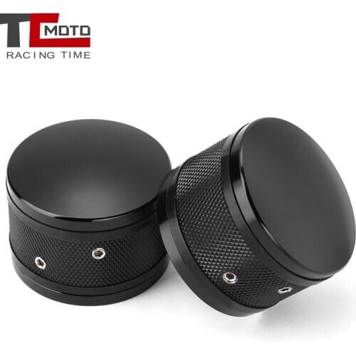 Pair Motorcycle Front Axle Nut Cover Cap Bolt for Harley Dyna Electra Glides Road Stree Glide Road King Sportster 1200 Iron 833