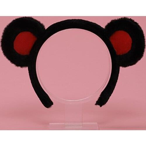 Fur Animal Bear Ear Headband Cosplay Masquerade Ball Girl Plush Ear Halloween Role Play Party Lady Girl Adult Children