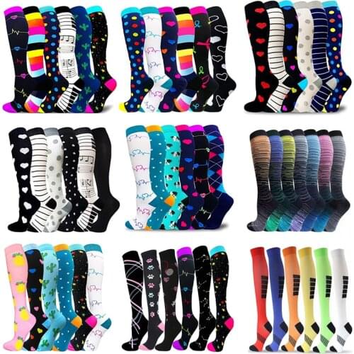 Dropship Compression Stockings Wholesale Soccer Socks Men Women Socks Outdoor Running Marathon Pressure Stockings Fitness Socks