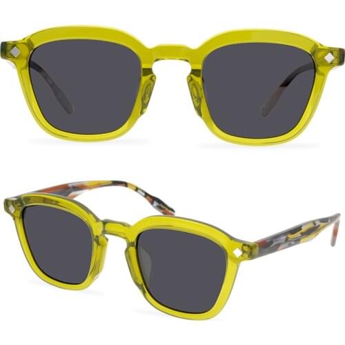 Classic Retro Polarized Sunglasses Women UV Protection Mens Trendy Full Frame Square Sunglasses