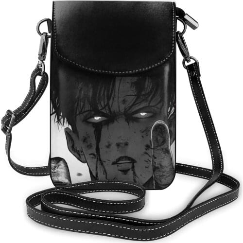 Attack On Titan Shoulder Bag Business Student Women Bags Gifts Stylish Leather Purse
