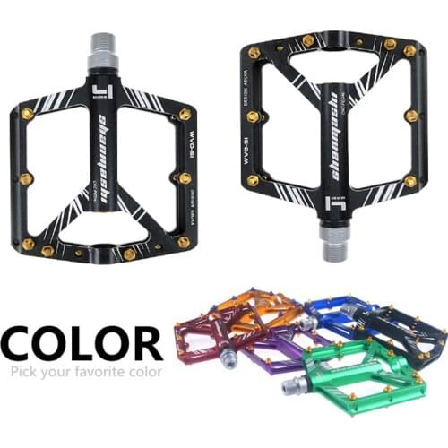 Flat Bike Pedals MTB Road 4 Sealed Bearings Bicycle Pedals Mountain Bike Pedals Wide Platform Pedales Bsicicleta Accessories