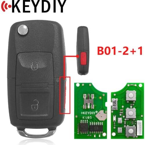 KEYDIY B01 2+1 Button KD Remote Key For VW Style Key For KD900(KD200) Machine
