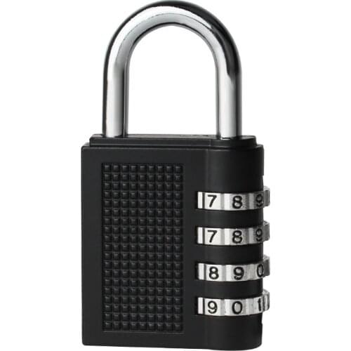 40mm 4 Dial Digit Password Lock Combination Suitcase Luggage Metal Code Padlock Zinc Alloy Cupboard Cabinet Locker
