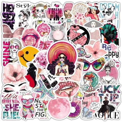 10/50Pcs Vsco Girl Sticker Waterproof Skateboard Mystyle Suitcase Sticker Bag Notebook Graffiti Sticker Decal Kids Classic Toys
