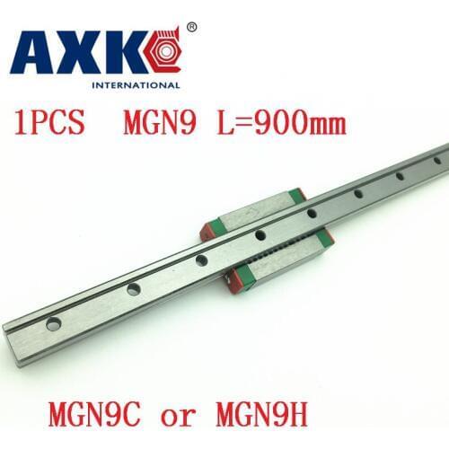 2021 axk MGN9 Linea For 9mm Linear Guide Mgn9 L= 900mm Linear Rail Way + Mgn9c Or Mgn9h Long Linear Carriage For Cnc X Y Z Axis
