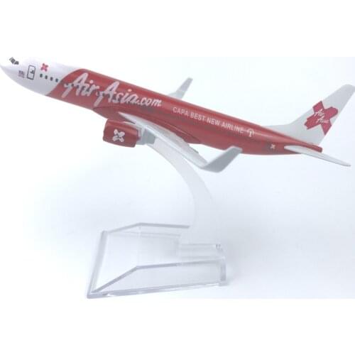 16cm Alloy Aircraft Model Asian Aviation 737 Metal Aircraft Model Automotive Accessories Diecast Aircraft Toys Airplane Airliner