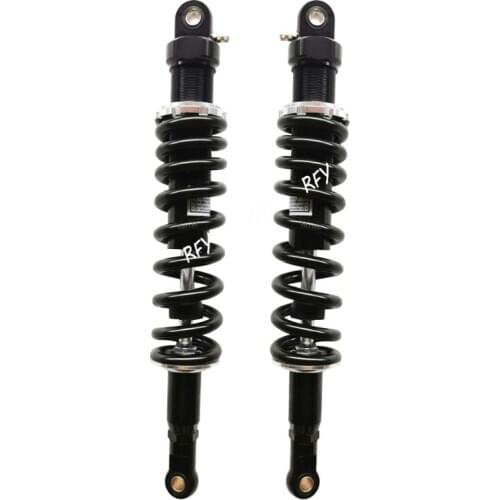 1pair 12MM NEW 450MM motorcycle rear air suspension shock absorber for HONDA YMAHA SUZUKI kawasaki Aprilia Benelli black