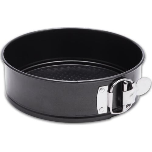 Non-stick Heavy Carbon Springform Cheesecake Pan Cake Mold Metal Black Coating Baking Pan Mould With Removable Bottom