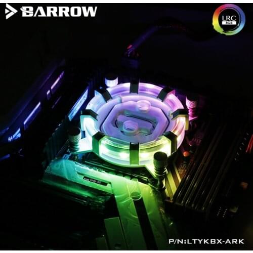 Barrow water cooling CPU Block LTYKBX-ARK, LRC2.0RGB Aurora Limited 0.4MM micro waterway CPU waterblock for Intel x99 x299 20xx