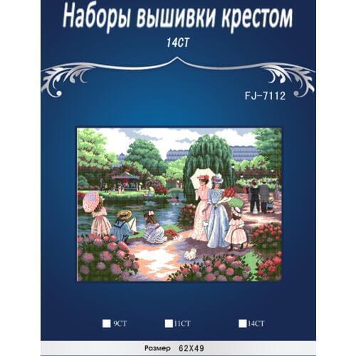 Free Delivery Top Quality Lovely Counted Cross Stitch Kit A Stroll in the Park Spring dim3th502