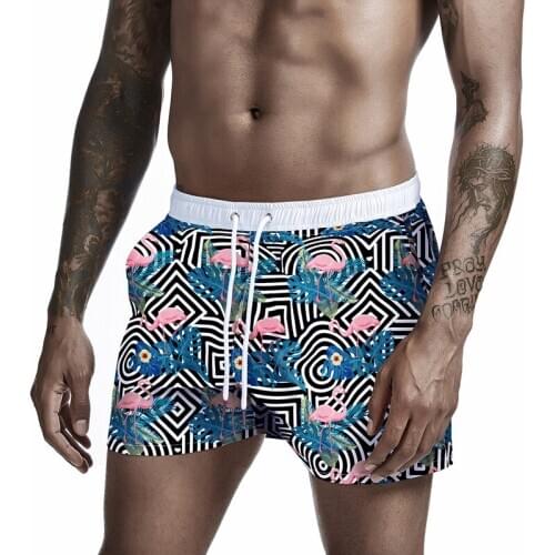 New 2020 quick dry beach shorts board surfing swimming trunk boxer bikinis swimsuits men swimwear sunga bathing suits