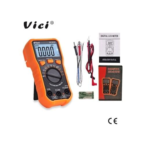 Digital Multimeter DC/AC Voltage Current Meter Frequency Capacitance Resistance Tester Meter Vici VC837 Multi-functional LCD