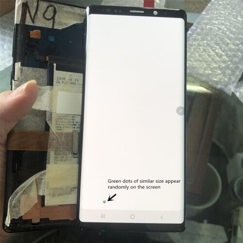 ORIGINAL AMOLED 6.4'' Note 9 LCD With dead spot no frame for SAMSUNG GALAXY Note9 Lcd N960D N960F Display Touch Screen Parts