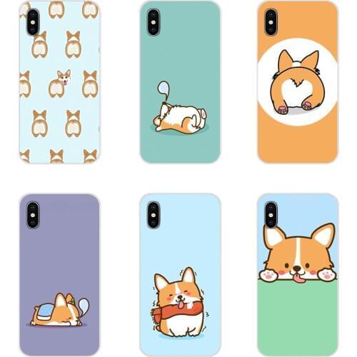 For Xiaomi Mi4 Mi5 Mi5S Mi6 Mi A1 A2 5X 6X 8 9 Lite SE Pro Mi Max Mix 2 3 2S Accessories Phone Shell Covers cute Corgi dog