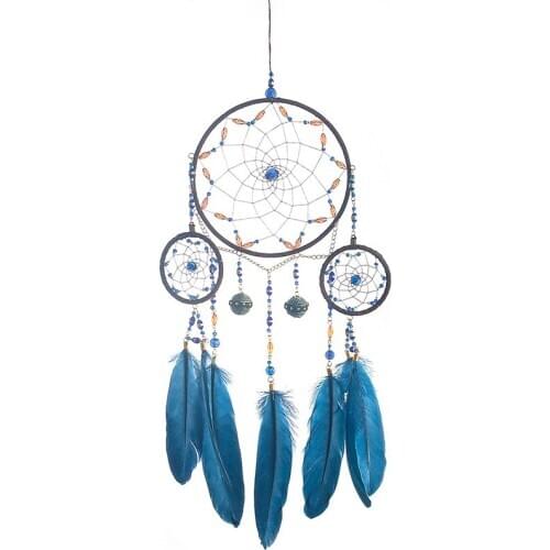 Home pendant dreamer hand-made feather dream catcher wind chime pendant gift