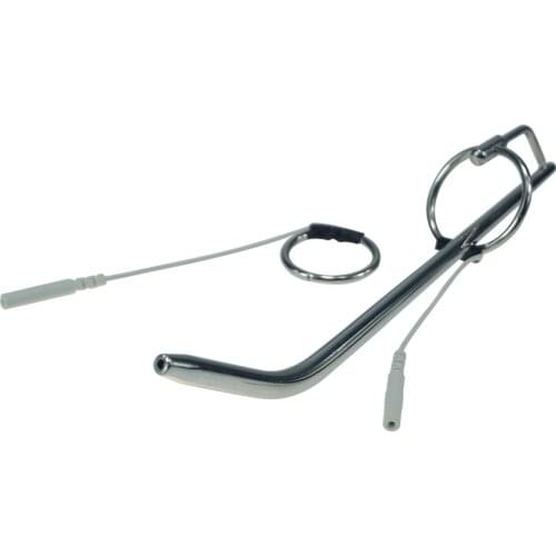 Dia 8mm,length 197mm Electric wave physical shock therapy equipment catheter electro urethral sound head ring products sex toys