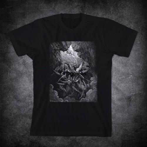 GUSTAVE DORE t shirt The Mouth of Hell 1870 Gustave Dore illustration Engraving Milton Paradise Lost t shirt