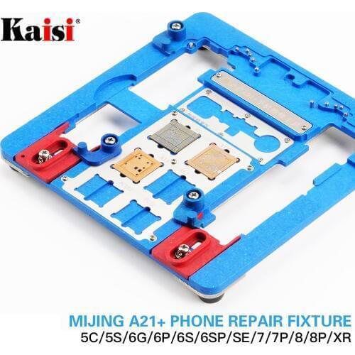Kaisi A21+ Repair Board PCB Holder For iPhone XR 8 8+7 6 6s 6sp 5s 5C For A8 A9 A10 Logic Board Chip Fixture 12 in 1