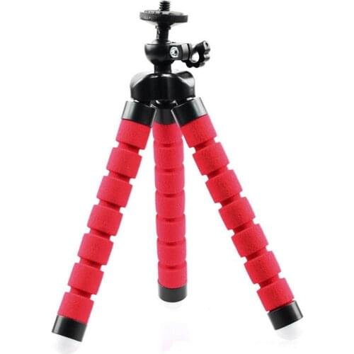 Mini Portable Flexible Sponge Holder Octopus Tripod Bracket Stand Mount Monopod Camera Phone Photography Holder
