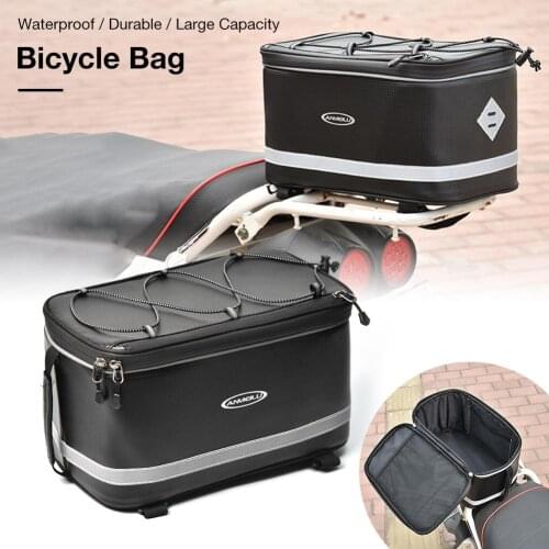 Multifunctional Bicycle Rear Seat Carry Bag Waterproof Durable Large Capacity Riding Pouch Carrier Bike Rack Trunk Cargo Bag