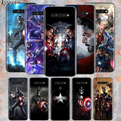 Avengers Captain America For LG V60 V50S V50 G8X G8S G8 G7 ThinQ 5G K61 K51S K41S K30 K20 Q60 Q9 Soft Phone Case