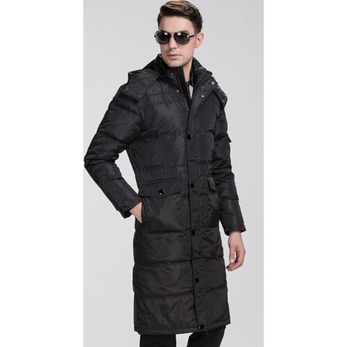 Plus xl- 6xl 7xl 8xl(bust 160cm)2016 new mens white duck down jacket big yards Casual long coat