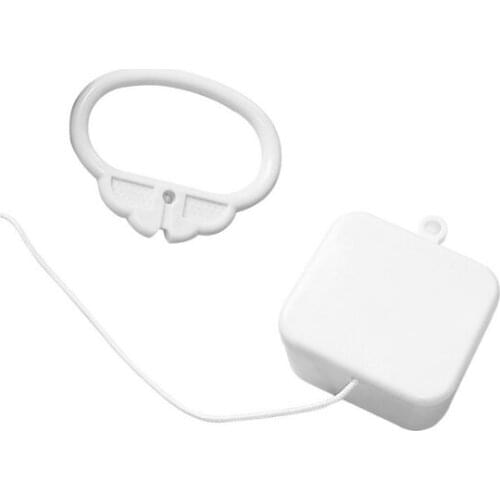 Pull String Cord Music Box White Baby Bed Bell Kids Toy Random Songs