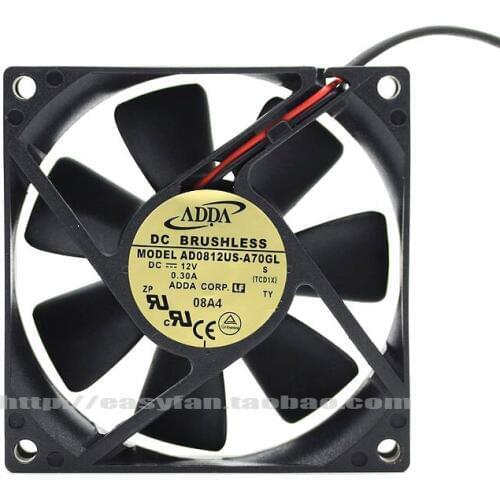 ADDA AD0812US-A70GL S DC 12V 0.30A 80x80x25mm Server Cooling Fan