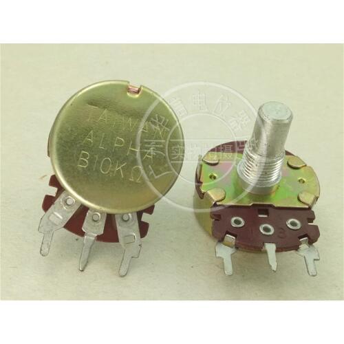 Original new 100% import 24 Type B10K single potentiometer handle long 15MM circle X6.3MM (SWITCH)