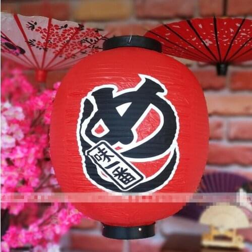 Oval shape PVC Lamp Waterproof Large Hang Light Satin Bar Decor Pub House Decor Japan PubHouse Paper Lantern Mix Design