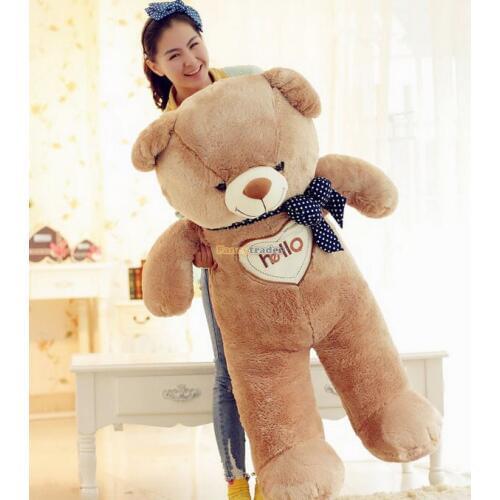 Fancytrader 51'' / 130 cm Giant Hugging Hearting Plush Stuffed Bear Free Shipping, Good Gift for kids and lover 2 Colors FT90098