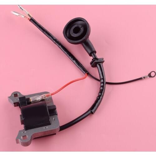 Durable Ignition Coil Fit for Chainsaw Strimmer Brush Cutter Lawnmower 2-Stroke 43cc 49cc 52cc Engine