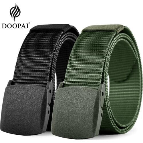 DOOPAI Mens Belt Army Military Tactical Nylon Outdoor Duty Training Hunting Belt For Men 125CM/3.8CM Wide Combat Belts