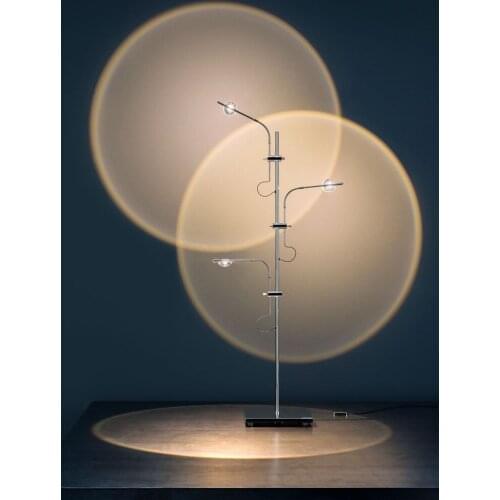 Luxury Floor Lamp Luminous Modern Milan Design Sunset Halo Lamp Led Lighting and Circuitry Design Stand Lamp