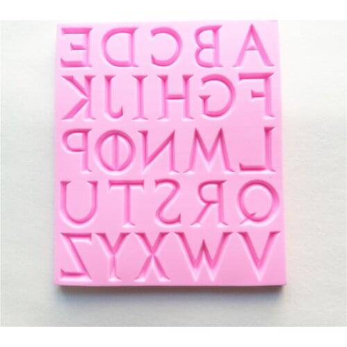 XK018 Alphabet Letters Shaped Silicone Mold Gum Paste Chocolate Ornamental Fondant Mould Cake Decoration Tools