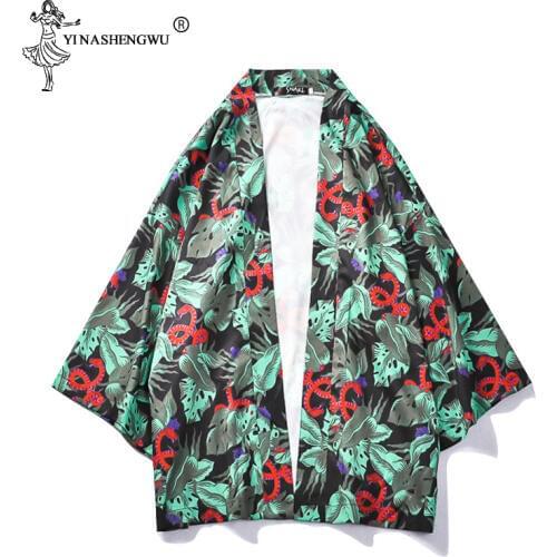 Japanese Traditional Kimono Yukata Robe Women Men Japan Kimono Femme kimono Cosplay Beach Thin Casual Unisex Cardigan Shirt Coat