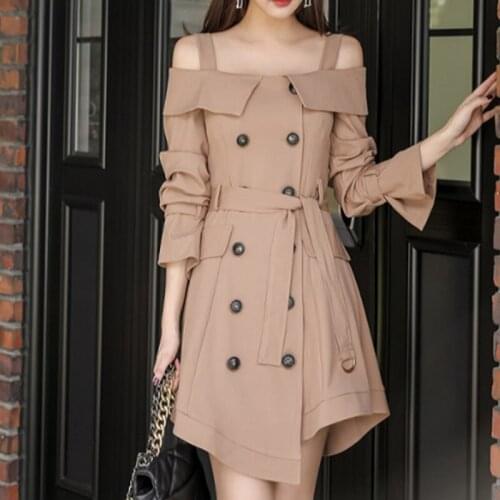 Fashion new arrival double-breasted party dress temperamental personality sexy elegant high quality backless asymmetrical dress