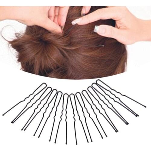10/20/50/100PCS/Set Black U-shaped Clip Women Hairpin Wavy Grips Hairstyle Sticks Fashion Modeling Tools Hair Accessories