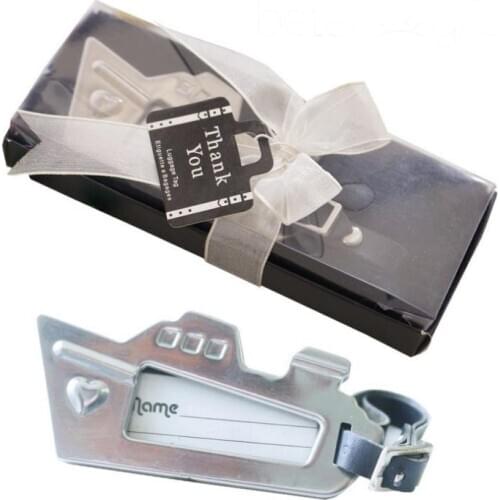 100pcs/Lot+Destination Love Cruise Ship Luggage Tag Chrome Baggage Tag Travel Claim Tags Wedding Favors+FREE SHIPPING SN139