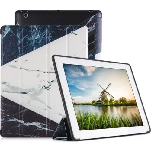 Leather Marble Case for New Ipad 9.7 2018 2017 iPad 2 3 4 Air 1 2 9.7 inch Smart Stand Coque Cover for iPAD Pro 9.7