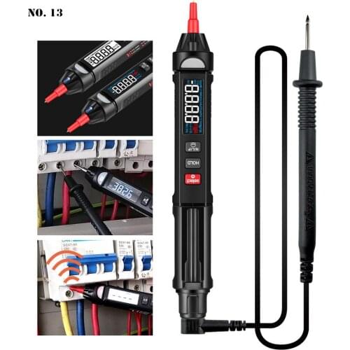 Digital Multimeter Pen Type Meter 6000 Counts with Non Contact AC/DC Voltage Resistance Capacitance Hz Tester Tool Measurement