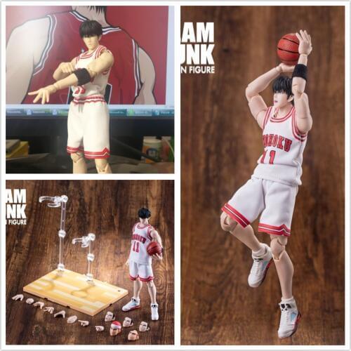 Dasin GT model 6 inch action figure anime Slam Dunk Shohoku Rukawa Kaede white ND033