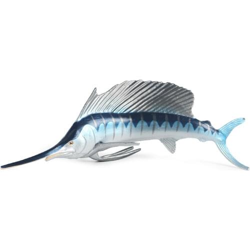 Children Marine Life Simulation Model Toy Large Swordfish Sailfish PVC Action Figurine Kid Educational Toys Gift