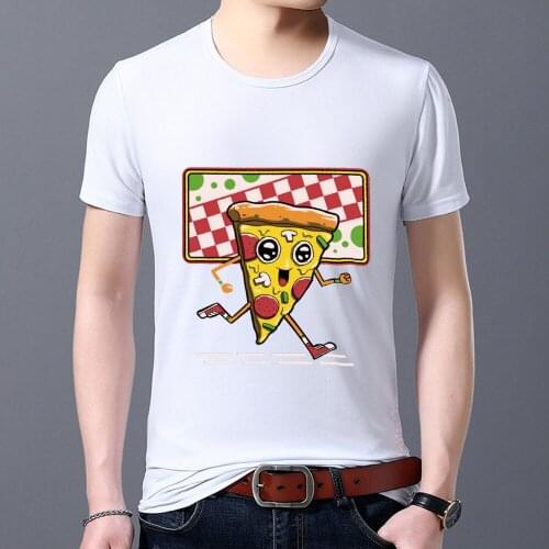 Summer Men T-Shirts Fashion Cute Monster Pattern Series Male Tops Mens White O-neck All-match Short Sleeve Tees Clothing