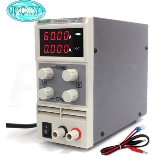 KPS605DF 0-60 V/0-5A 110 V-230 V 0.1 V/0.001A UE LED Interruttore Regolabile KPS605DF DC Power Supply mA display Digitale