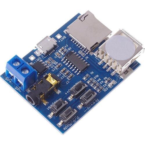 MP3 Lossless Decoding Board Audio Module With Power Amplifier TF Card U Disk MP3 Format Music Module Decod Board