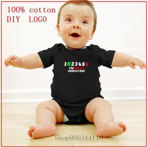 New 1N23456 Motorcycle you wouldnt understand white Designs Newborn Bodysuit Baby cozy Breathable Summer Boys Girls Clothes