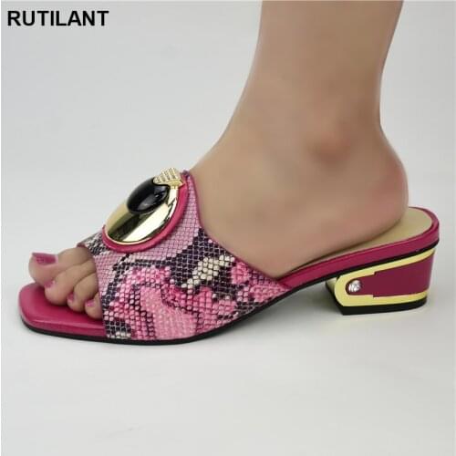 New Fashion Shoes Woman Sandalie Italian Women Party Elegant Fashion Serpentine Low Heels Women Pumps Luxury Women Shoes